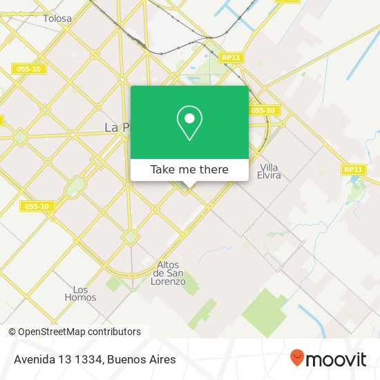 Avenida 13 1334 map