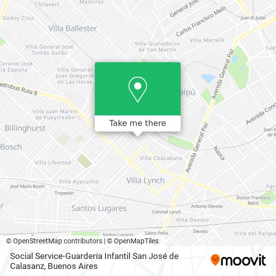 Mapa de Social Service-Guardería Infantil San José de Calasanz