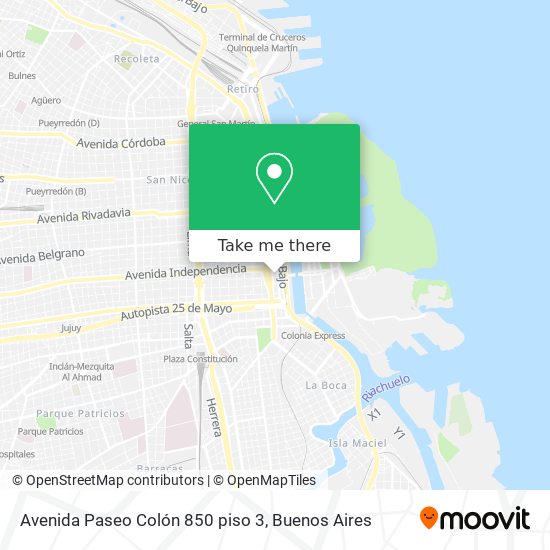 Avenida Paseo Colón 850 piso 3 map