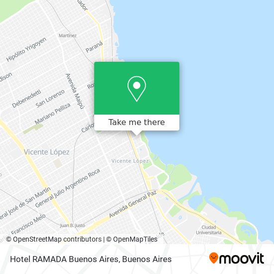Hotel RAMADA Buenos Aires map