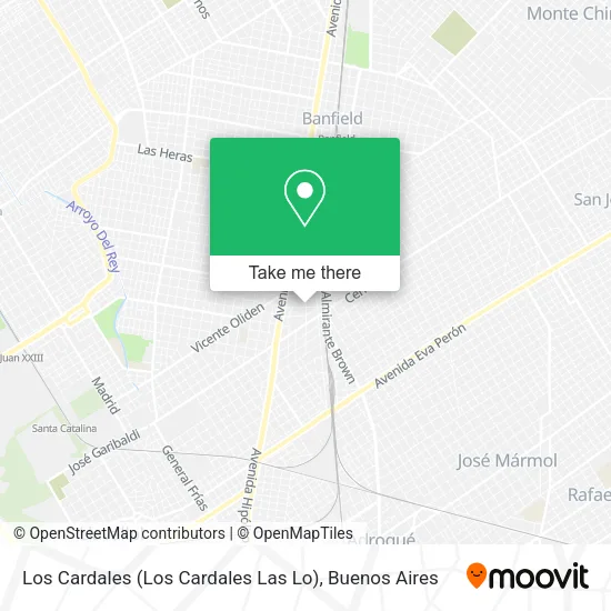 Mapa de Los Cardales (Los Cardales Las Lo)