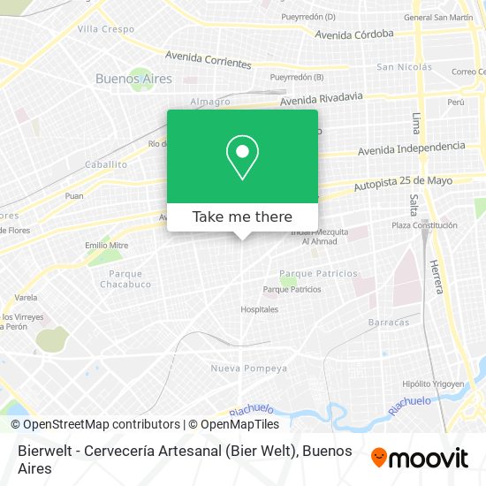 Mapa de Bierwelt - Cervecería Artesanal (Bier Welt)