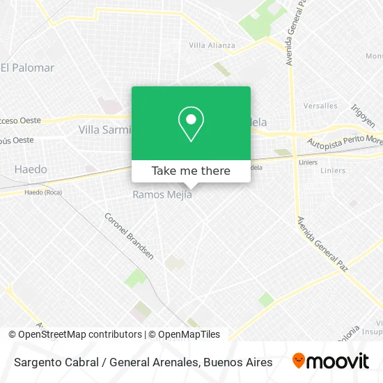 Sargento Cabral / General Arenales map