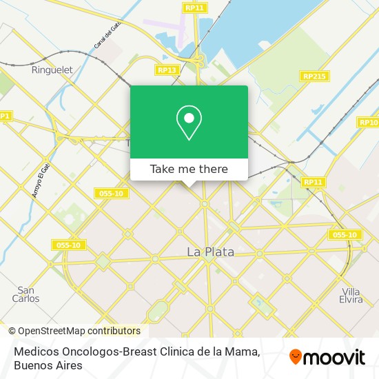 Medicos Oncologos-Breast Clinica de la Mama map