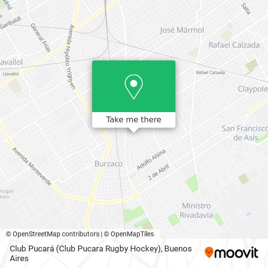 Mapa de Club Pucará (Club Pucara Rugby Hockey)