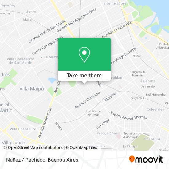 Nuñez / Pacheco map