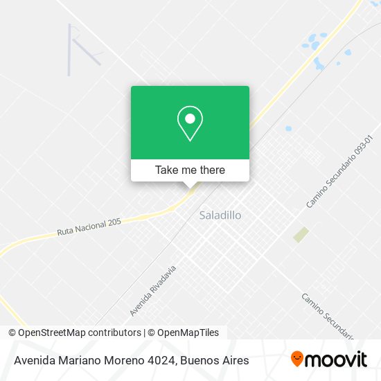 Mapa de Avenida Mariano Moreno 4024