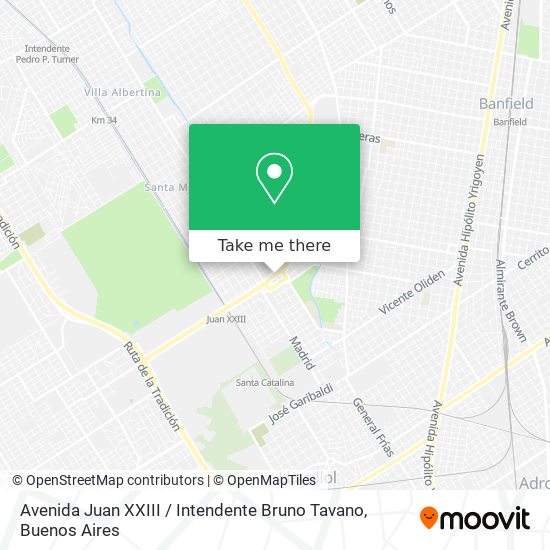 Mapa de Avenida Juan XXIII / Intendente Bruno Tavano