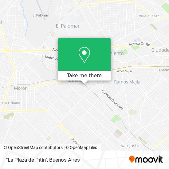 "La Plaza de Pitín" map