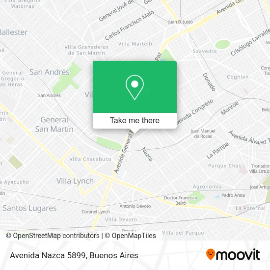 Mapa de Avenida Nazca 5899