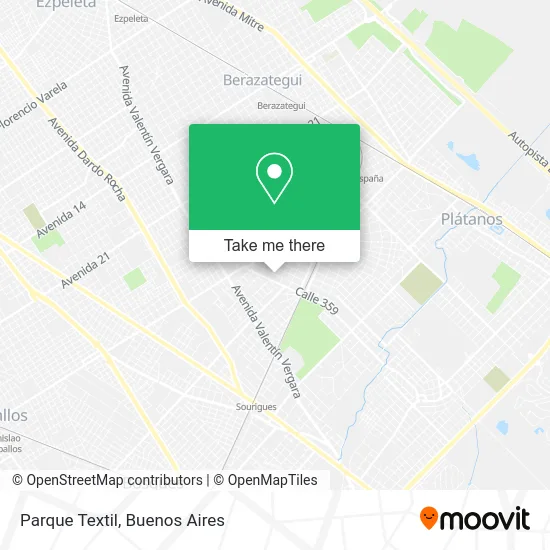 Parque Textil map