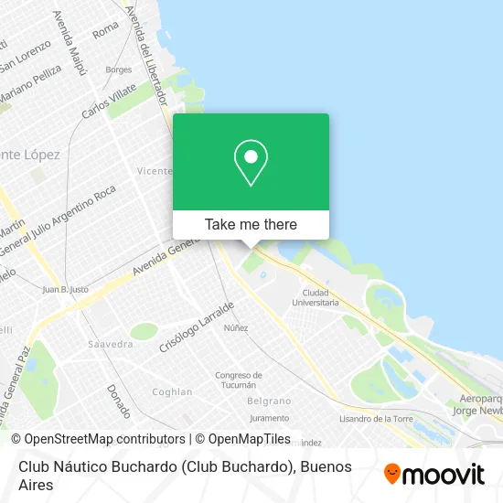 Mapa de Club Náutico Buchardo (Club Buchardo)