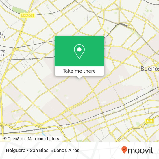 Helguera / San Blas map