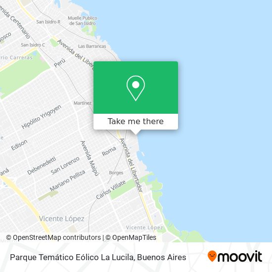 Parque Temático Eólico La Lucila map
