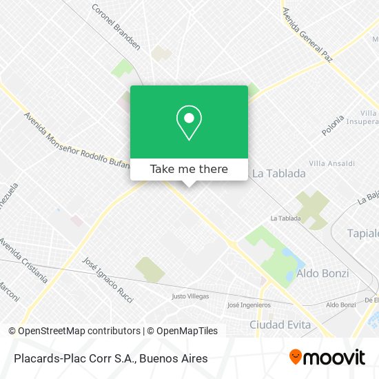 Mapa de Placards-Plac Corr S.A.