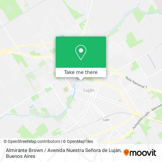 Mapa de Almirante Brown / Avenida Nuestra Señora de Luján