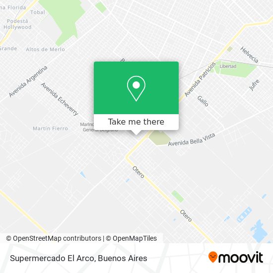 Supermercado El Arco map