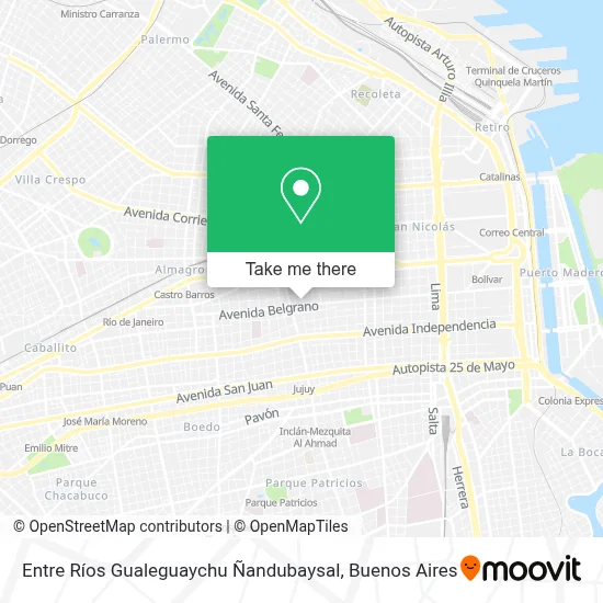 ¿Cómo llegar a Entre Ríos Gualeguaychu Ñandubaysal en Distrito Federal ...