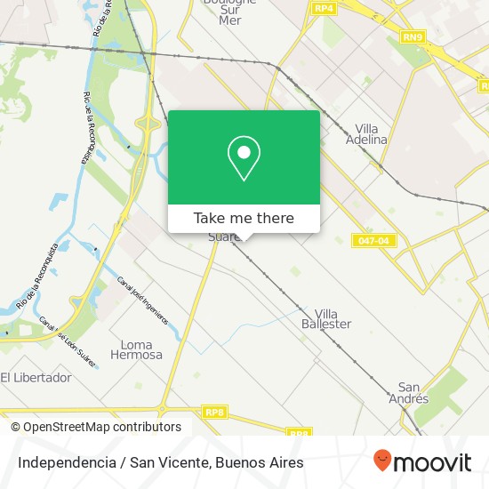 Mapa de Independencia / San Vicente