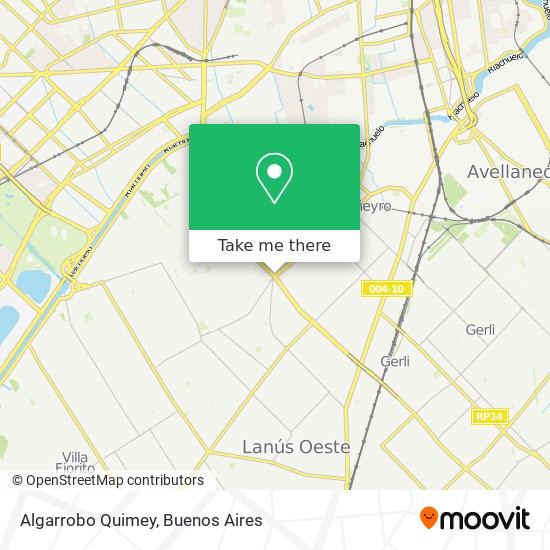 Algarrobo Quimey map