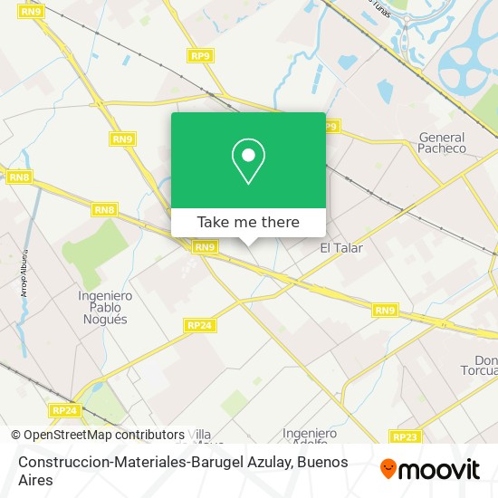 Construccion-Materiales-Barugel Azulay map