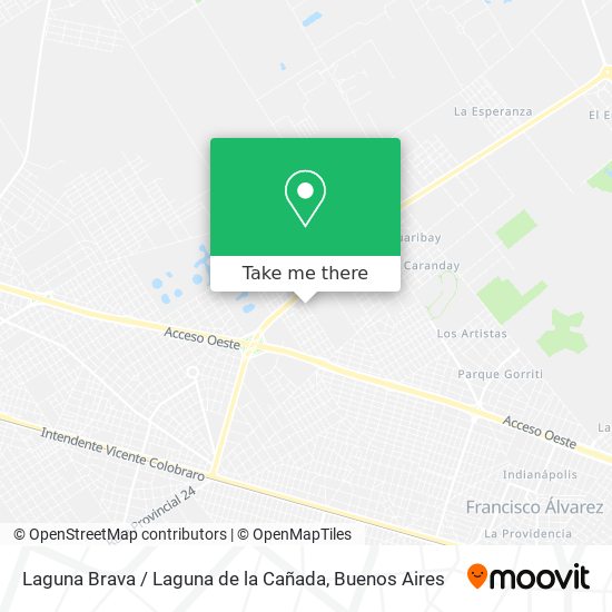 Mapa de Laguna Brava / Laguna de la Cañada