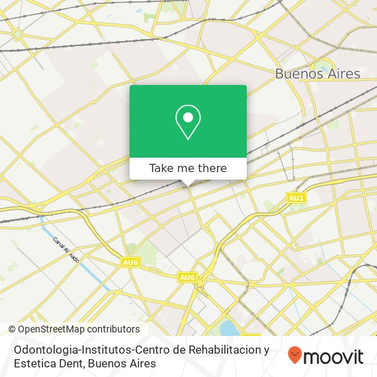 Odontologia-Institutos-Centro de Rehabilitacion y Estetica Dent map