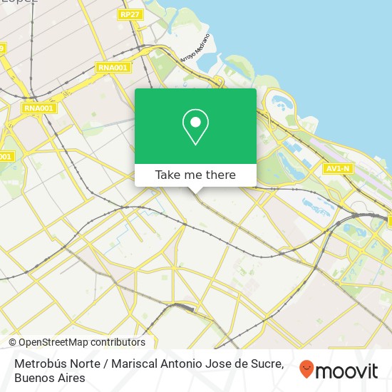 Metrobús Norte / Mariscal Antonio Jose de Sucre map