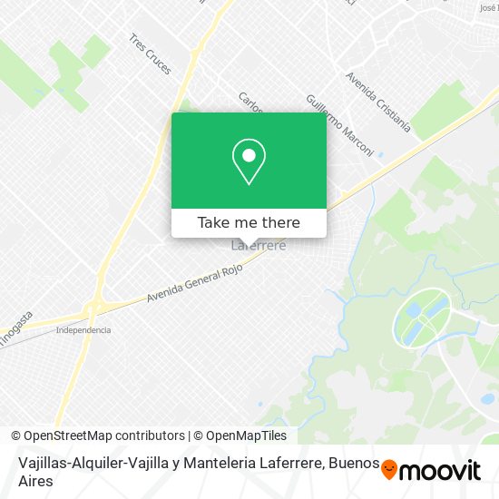 Mapa de Vajillas-Alquiler-Vajilla y Manteleria Laferrere