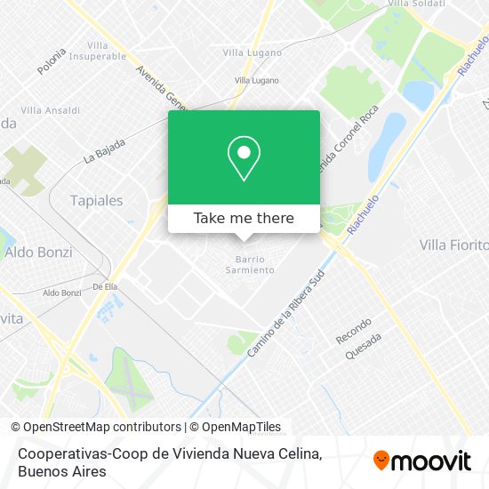 Cooperativas-Coop de Vivienda Nueva Celina map