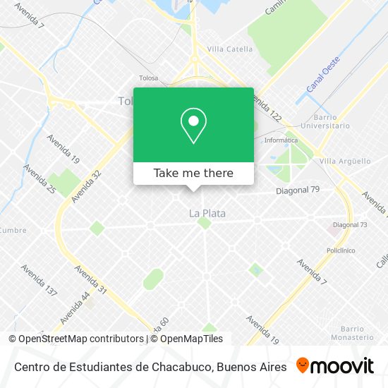 Mapa de Centro de Estudiantes de Chacabuco