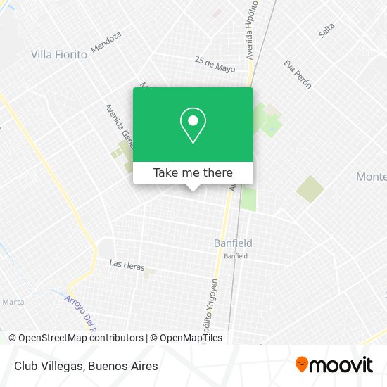 Club Villegas map