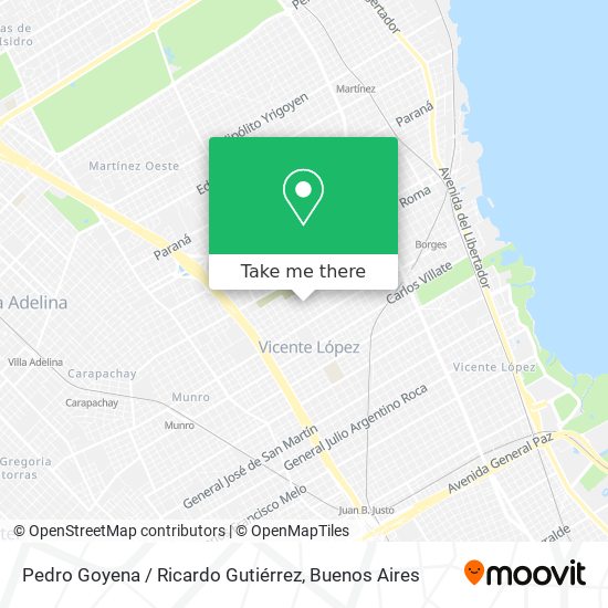 Pedro Goyena / Ricardo Gutiérrez map