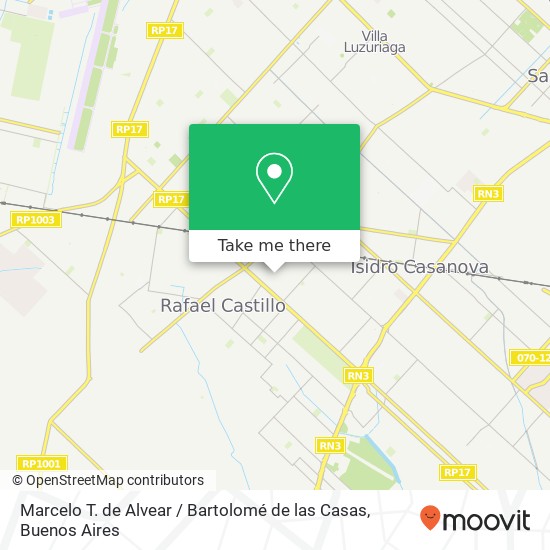 Mapa de Marcelo T. de Alvear / Bartolomé de las Casas