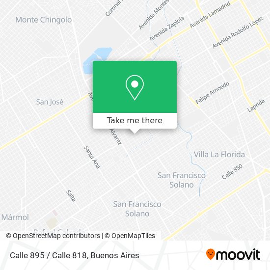 Mapa de Calle 895 / Calle 818