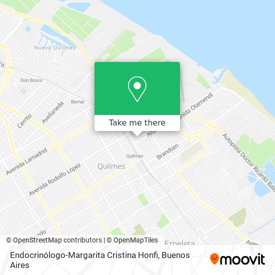 Endocrinólogo-Margarita Cristina Honfi map