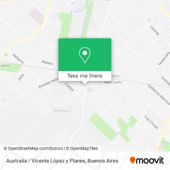 Australia / Vicente López y Planes map