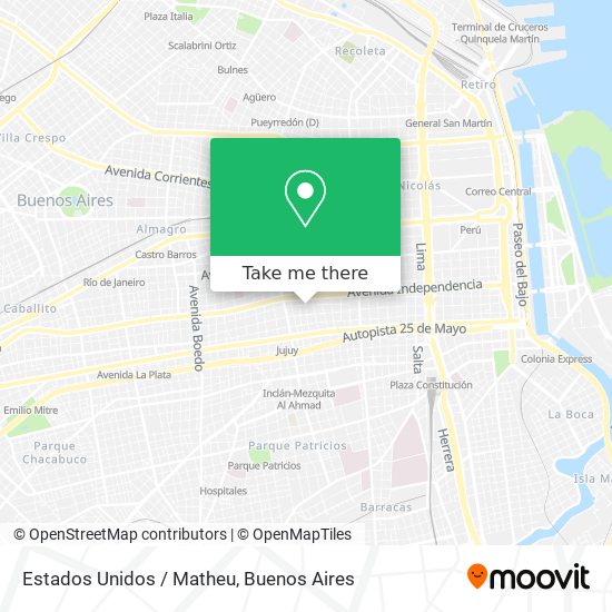 Estados Unidos / Matheu map