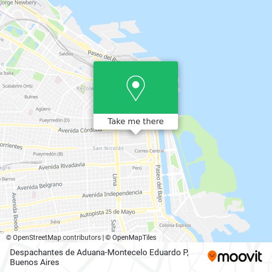 Despachantes de Aduana-Montecelo Eduardo P map
