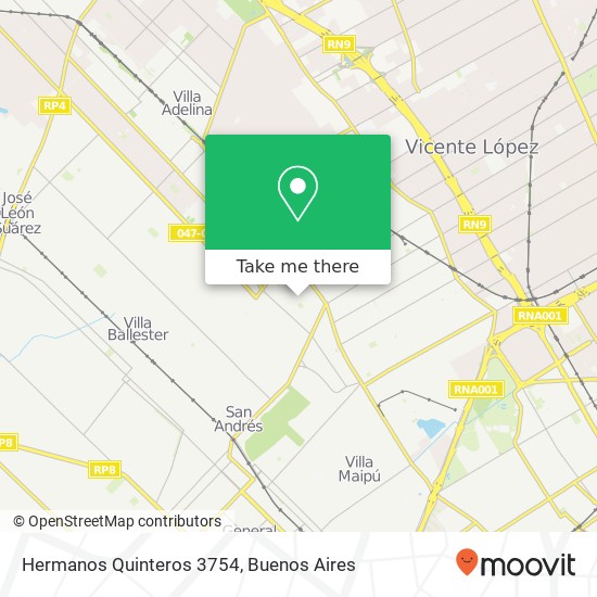 Hermanos Quinteros 3754 map