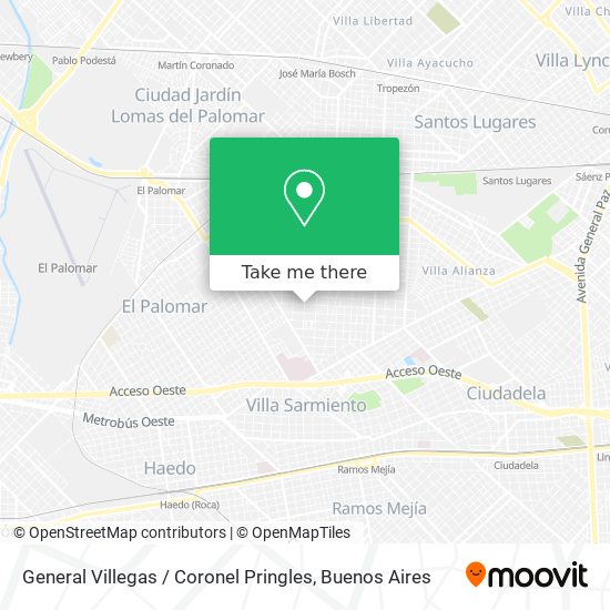General Villegas / Coronel Pringles map