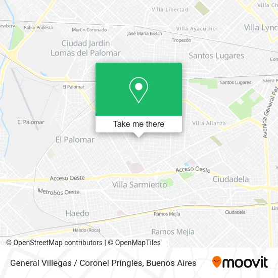 Mapa de General Villegas / Coronel Pringles