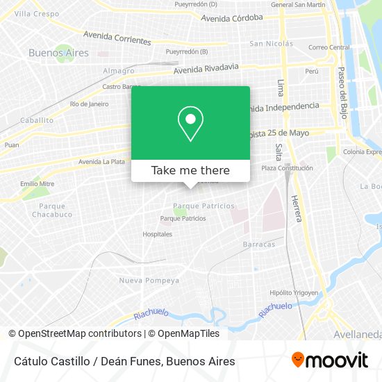 Cátulo Castillo / Deán Funes map