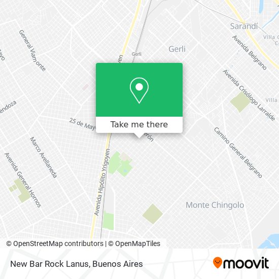 New Bar Rock Lanus map