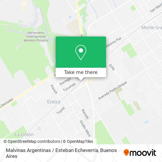 Mapa de Malvinas Argentinas / Esteban Echeverría