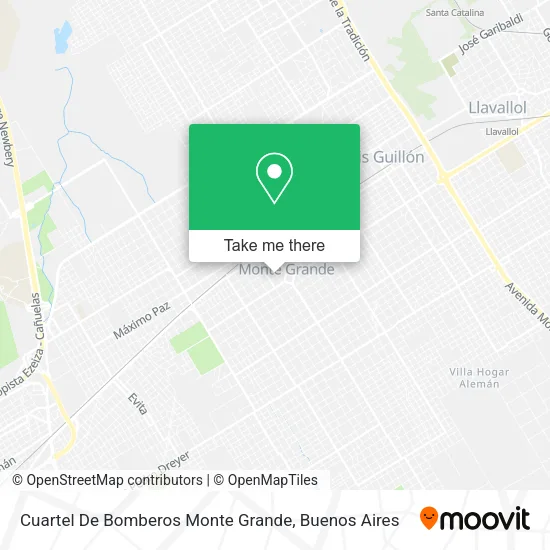 Mapa de Cuartel De Bomberos Monte Grande