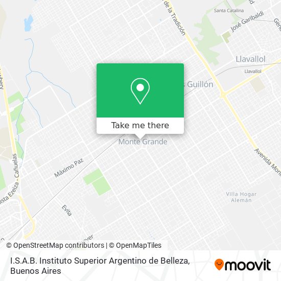 I.S.A.B. Instituto Superior Argentino de Belleza map