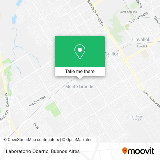 Laboratorio Obarrio map