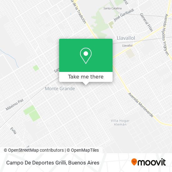 Campo De Deportes Grilli map