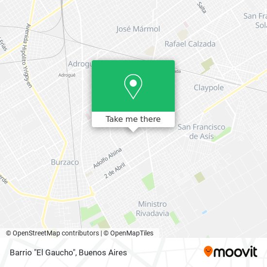 Barrio "El Gaucho" map